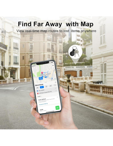 Localizador Bluetooth Beyamis Air Tag Negro con Fundas y Batería