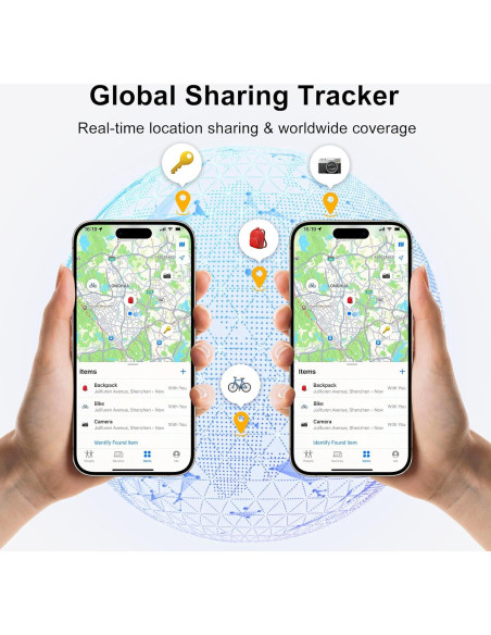 Localizador Bluetooth Beyamis Air Tag Negro con Fundas y Batería Localizador Bluetooth Beyamis Air Tag Negro con Fundas y Batería