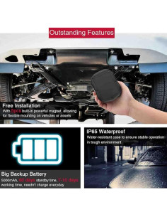 Rastreador GPS TKSTAR TK905 Magnético Impermeable 4G 2