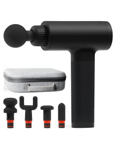 Pistola de Masaje Powerboost Sharper Image - 6 Velocidades, 5 Accesorios