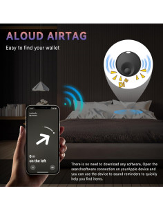 Air Tracker Tag Valueest - Buscador GPS Impermeable para iOS (2 Paquete) 2