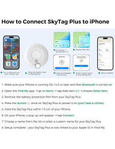Etiquetas Localizadoras Bluetooth SkyTag Plus - Paquete de 4 2