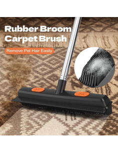 Escoba de goma FUUNSOO FUN-28 para pelo de mascotas 132 cm 2