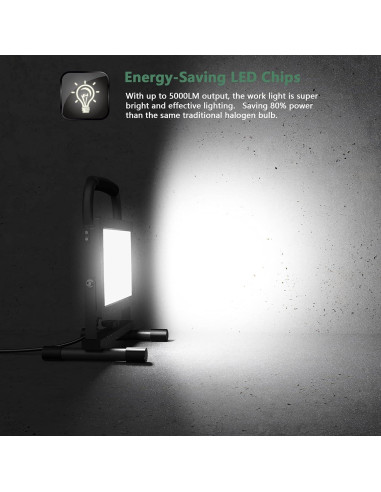 Luz de Trabajo LED Glorious-Lite 50W 5000LM IP66 Ajustable