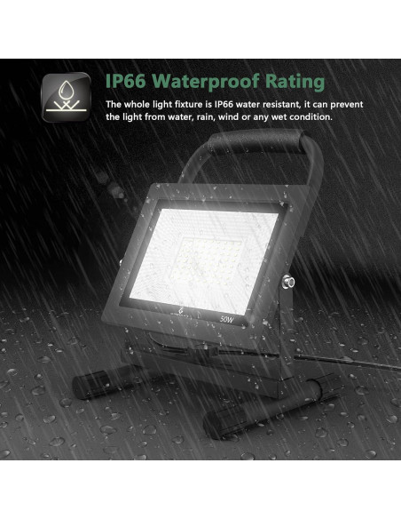 Luz de Trabajo LED Glorious-Lite 50W 5000LM IP66 Ajustable