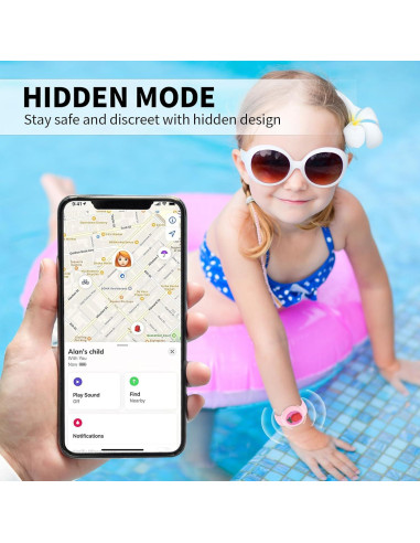 Pulsera Impermeable BoAn para Airtag - Pack 3 Colores Niños