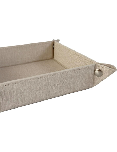Bandeja de Joyería UnionBasic Beige, Organizador de Escritorio 22.23 cm