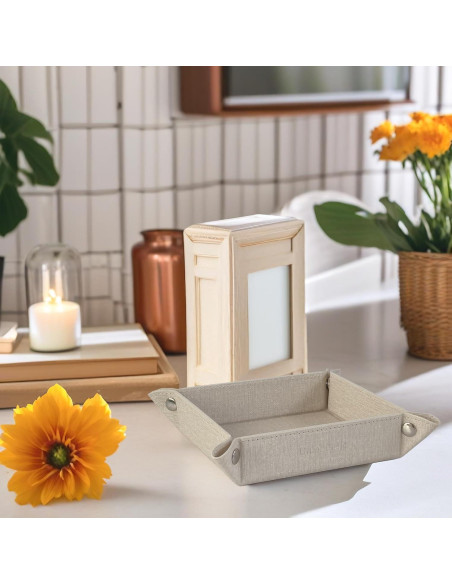 Bandeja de Joyería UnionBasic Beige, Organizador de Escritorio 22.23 cm