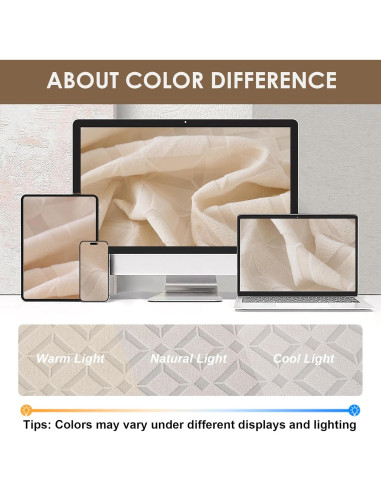 Cubierta de cojín de sofá Genina 1 asiento beige impermeable