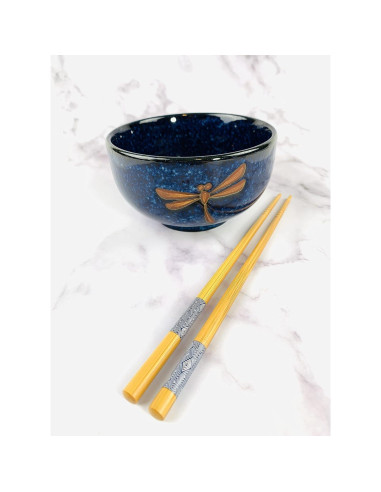 Juego de 5 pares de palillos de bambú JapanBargain 23 cm