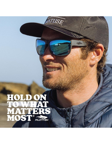 Gafas de sol Pilotfish Ally UV400 polarizadas TR90 gris