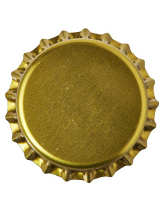 144 Tapas de Botellas de Cerveza Doradas LD Carlson 26mm