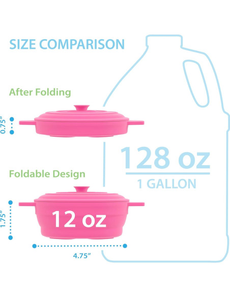 Cocinero de Huevos Bakerpan 350ml Silicona Colapsable