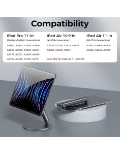 Soporte Magnético BENKS para iPad Pro 11" y Air 11" M2/M3 2