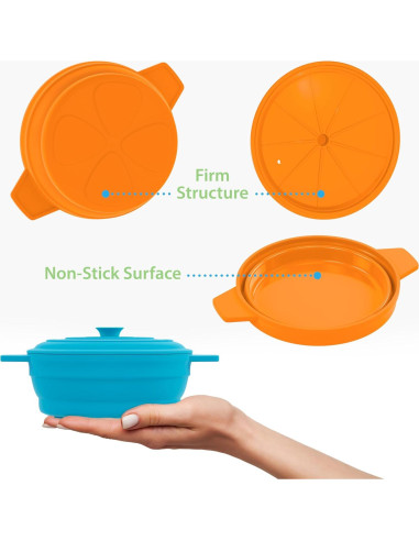 Cocinero de Huevos Bakerpan 350ml Silicona Colapsable