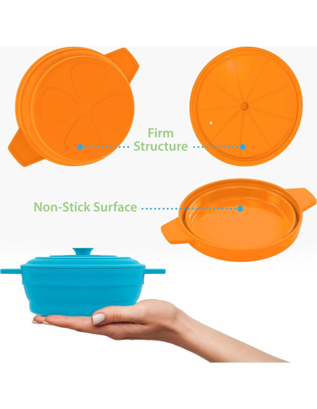 Cocinero de Huevos Bakerpan 350ml Silicona Colapsable