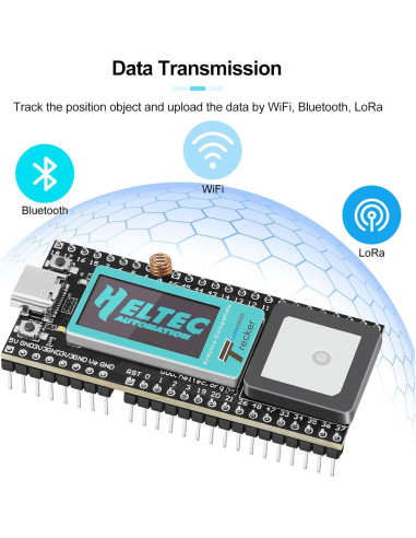 Rastreador Inalámbrico MakerFocus ESP32-S3 con GPS y LoRa