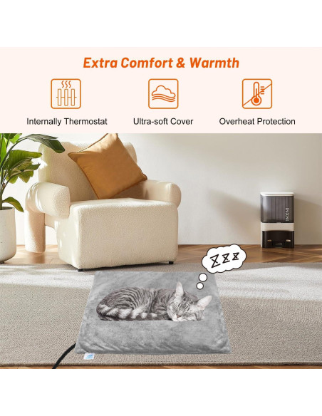 Almohadilla Térmica Eléctrica para Gatos y Perros Enjoy Pet 45x45cm