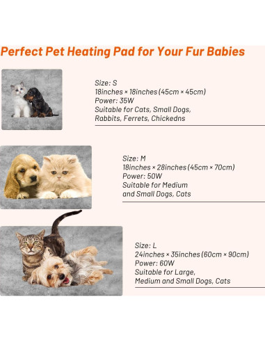 Almohadilla Térmica Eléctrica para Gatos y Perros Enjoy Pet 45x45cm