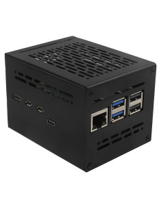 Caja de Metal Geekworm X1200-C1 para Raspberry Pi 5 con UPS