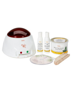 Kit de Depilación Brasileña GiGi - Cera Dura, Calentador y Gel