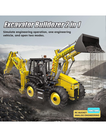 Set de Construcción Mould King 13112 Excavadora RC 2 en 1