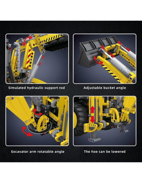 Set de Construcción Mould King 13112 Excavadora RC 2 en 1