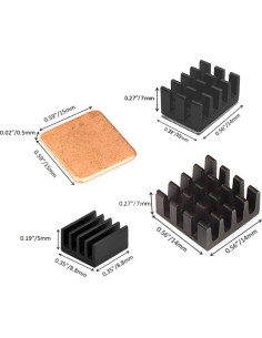 Kit de Disipadores de Calor Easycargo 40pcs para Raspberry Pi 4B 2