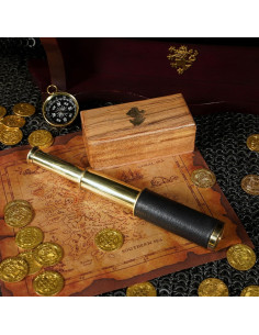 Telescopio de Mano Mythrojan 15.24 cm Latón con Caja de Madera 2