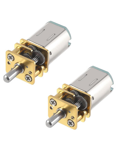 2 Motores de Reducción de Velocidad JUZITAO 6V 30RPM Mini Metal