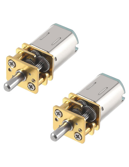2 Motores de Reducción de Velocidad JUZITAO 6V 30RPM Mini Metal