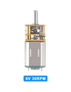 2 Motores de Reducción de Velocidad JUZITAO 6V 30RPM Mini Metal 2