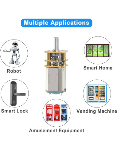 2 Motores de Reducción de Velocidad JUZITAO 6V 30RPM Mini Metal