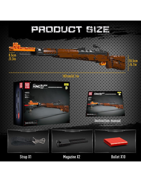 Mould King 14002 Rifle de Francotirador 1025 Piezas Mould King 14002 Rifle de Francotirador 1025 Piezas