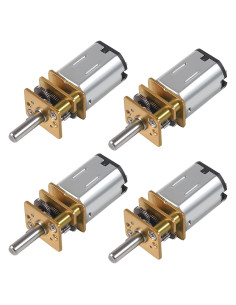 4 Motores de Engranaje DC 6V 1000RPM DORHEA Mini Metal