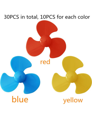 30 Hélices Mini 2mm Eje Skrnrhrery para Ventiladores