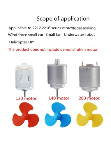 30 Hélices Mini 2mm Eje Skrnrhrery para Ventiladores