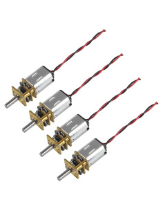 4 Motores de Engranaje Mini DC N20 3V-6V Metal para Robot DIY