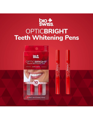 Lápices Blanqueadores BioSwiss Optic Bright Menta - 2 Pzs