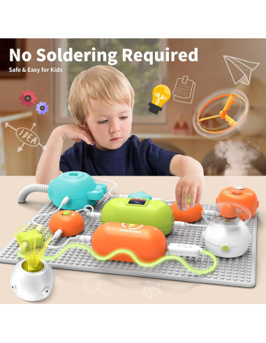 Kit de Circuitos Electrónicos RISUNTOY 31 Piezas 300+ Proyectos