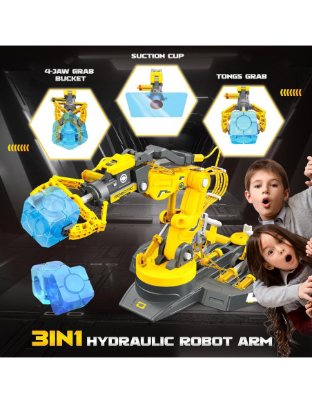 Brazo Robótico Hidráulico SMIESSKIDDO 3 en 1 - 220 Piezas STEM