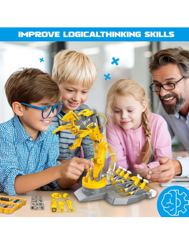 Brazo Robótico Hidráulico SMIESSKIDDO 3 en 1 - 220 Piezas STEM
