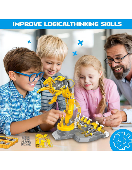 Brazo Robótico Hidráulico SMIESSKIDDO 3 en 1 - 220 Piezas STEM