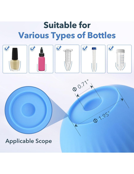 Mini Mezclador Vortex eLabPal 5000RPM Azul con 100 Bolas