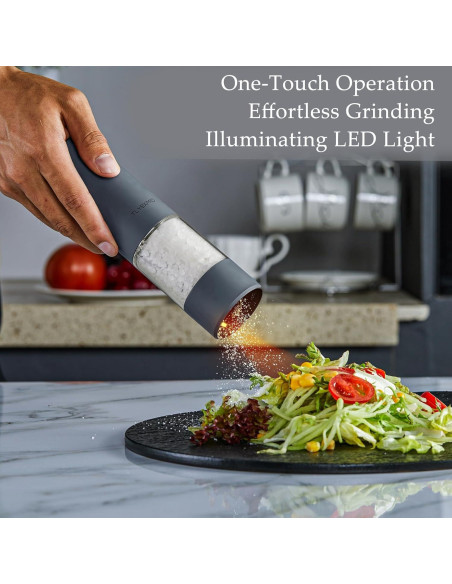 Molino de Pimienta Eléctrico TLYSXPRO Automático 46g Negro Molino de Pimienta Eléctrico TLYSXPRO Automático 46g Negro
