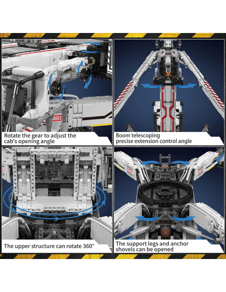 Set de Construcción Mould King 17007 Excavadora RC LTM11200