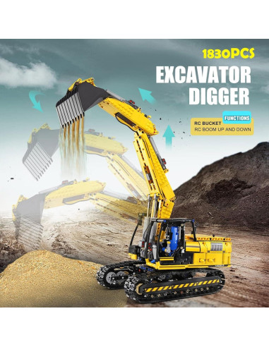 Set de Construcción Mould King 17007 Excavadora RC LTM11200