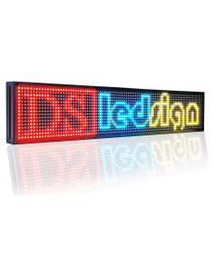 Cartel LED Programable P10 DS ledsign 99x19 cm Color Completo