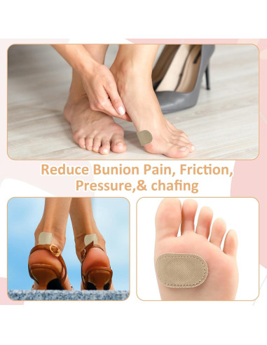 30 Almohadillas Protectores para Juanetes WY LIGHTING Albaricoque