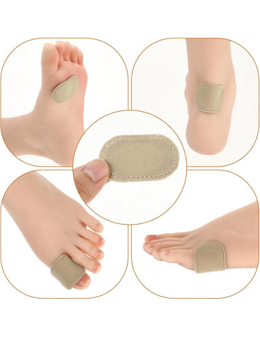 30 Almohadillas Protectores para Juanetes WY LIGHTING Albaricoque